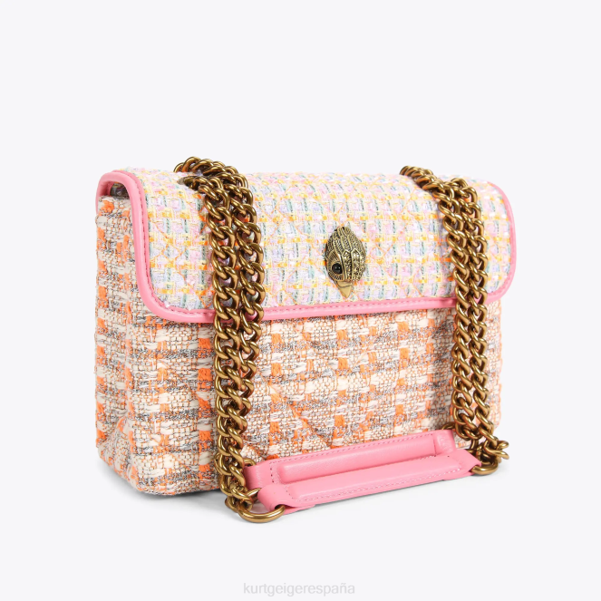 Kurt Geiger mujer bolso kensington de tweed londinense 2LPR9 | bolsas naranja